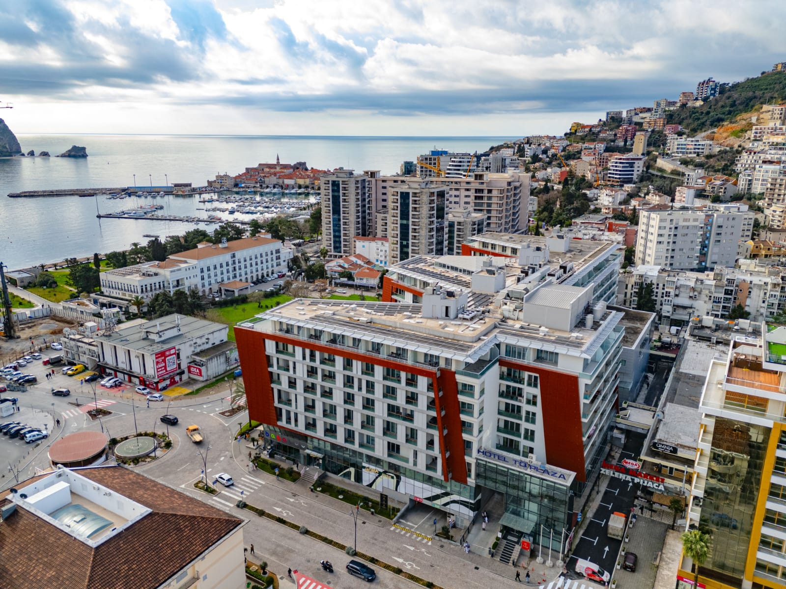 Two-bedroom apartment in TQ Plaza, central Budva